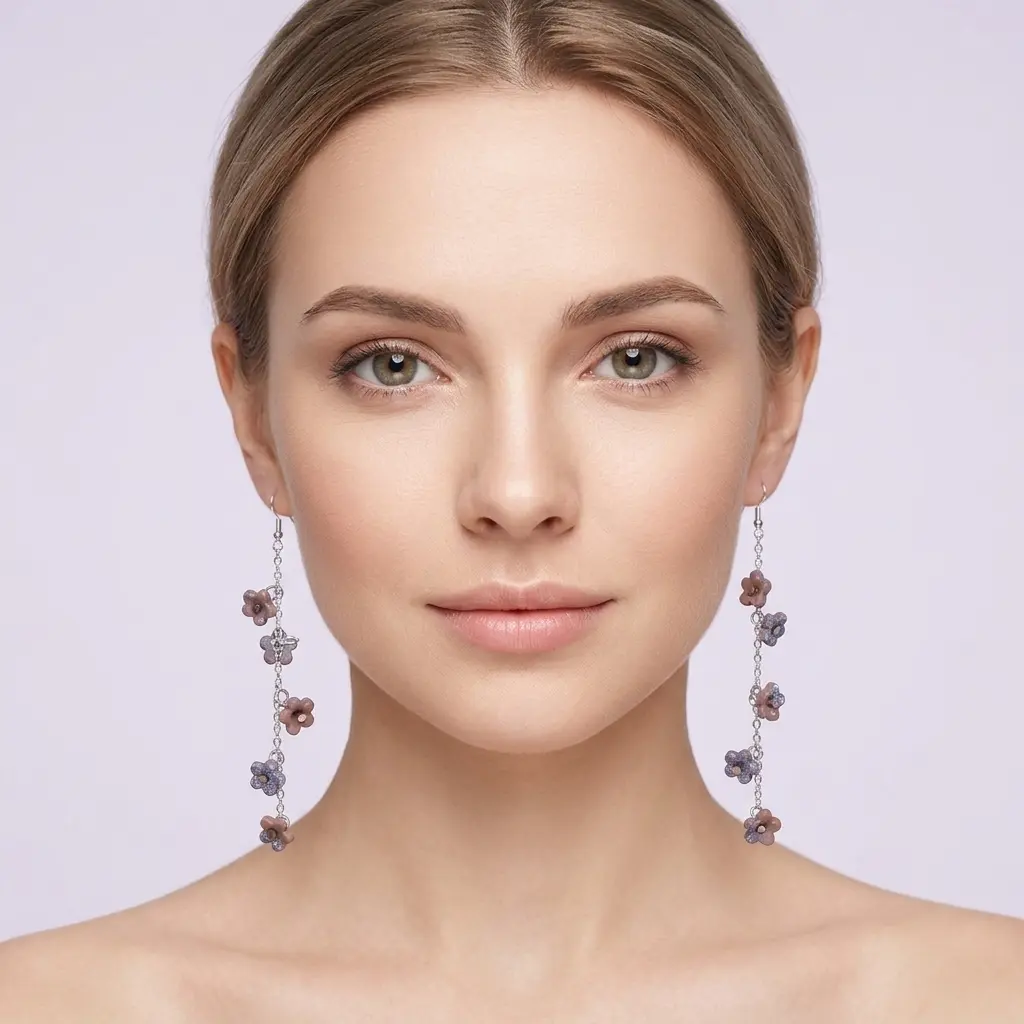 AI Generated Violetta - Vue de face sur mannequin