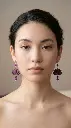 AI Generated Lotus d’Améthyste - Vue de face sur mannequin