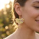AI Generated Soléia Earrings on Human Model