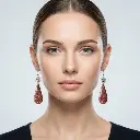 AI Generated Mise en situation Rose de Grenat - Vue de face