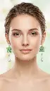 AI Generated Fleur de Jade - Vue de face sur mannequin