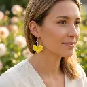 AI Generated Fleur de Soleil sur mannequin