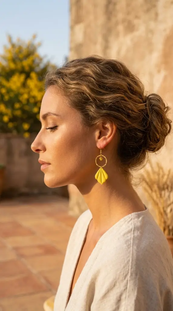 AI Generated Éclat de Soleil - Porté sur mannequin