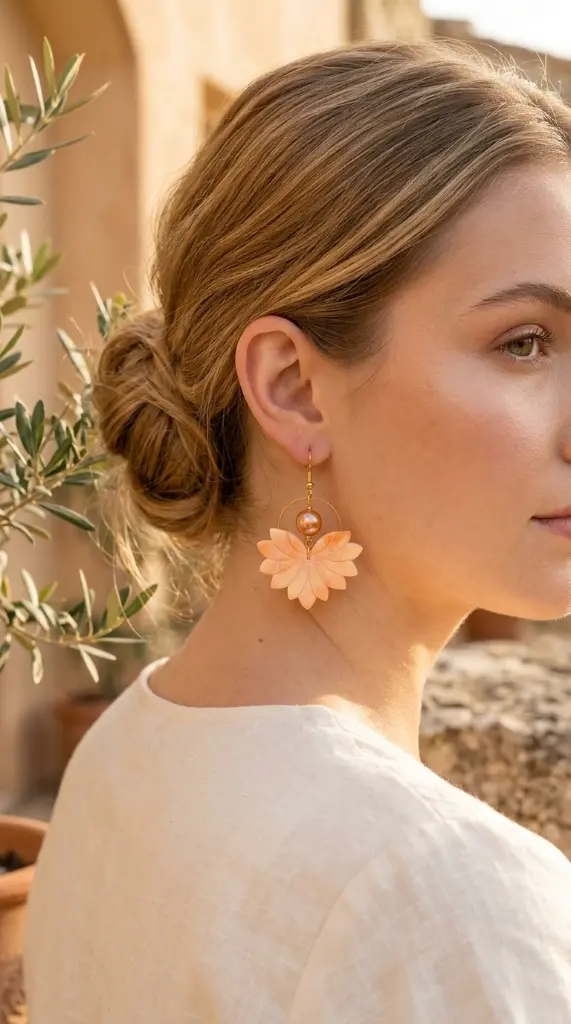 AI Generated Fleur d'Aurore sur mannequin