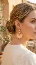 AI Generated Fleur d'Aurore sur mannequin