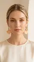 AI Generated Fleur d'Aurore vue de face sur mannequin