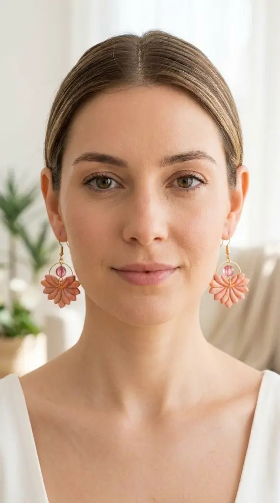 AI Generated Fleur de Corail - Mannequin vue de face