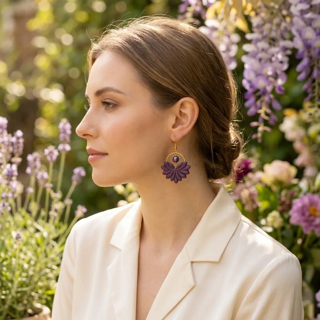 AI Generated Fleur de Prune sur mannequin