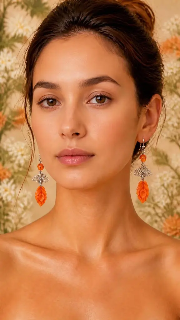 AI Generated Éventail Solaire – mannequin net, vue de face, fond floral