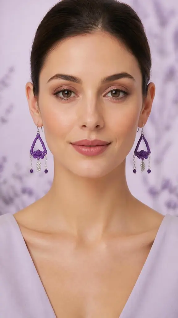 AI Generated Violette Mystique – porté, vue de face