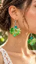 Boucle d’oreille florale au soleil.webp