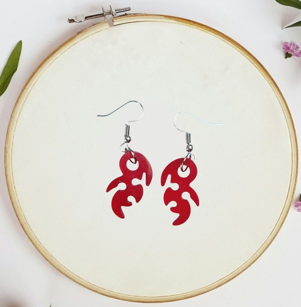 Flammes Éclatant Rouge