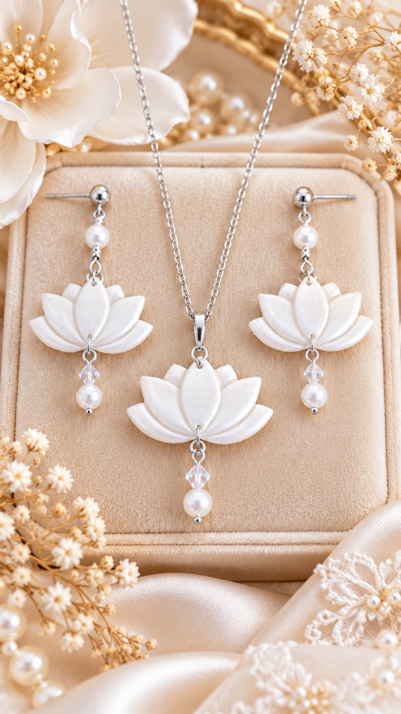 Lotus éternel (Blanc Nacré)